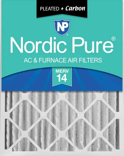 Miniatura 17 de Nordic Pure 12 x 24 x 4 (tamaño real: 11 1/2 x 23 3/8 x 3 5/8) de carbono puro plisado para reducción de olores Merv 8, filtro para horno, 1 paquete