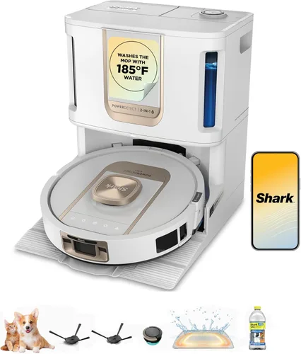 Miniatura 2 de Shark PowerDetect ThermaCharged NeverTouch Pro - Robot aspirador y trapeador, autovaciado, recarga automática con limpieza de trapeador calentado