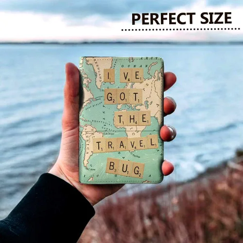 Miniatura 3 de Handmade Curious Wanderlust Collection Funda de pasaporte personalizada estampada con tinta de la mejor calidad impresión personalizada gratuita