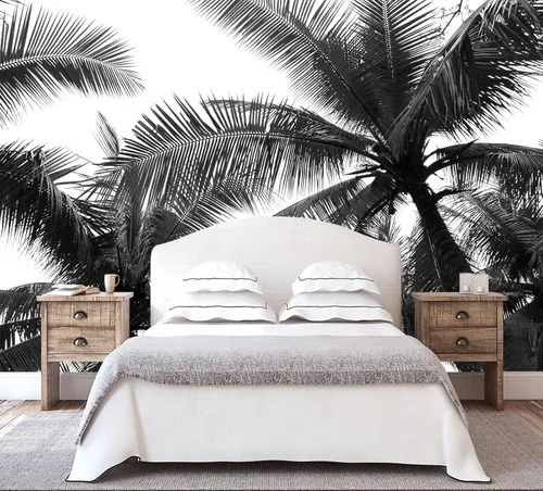 Miniatura 10 de Papel tapiz grande con escenas de playa, murales de pared con ondas oscuras para baño, sala de estar, dormitorio (no es de pelar y pegar)