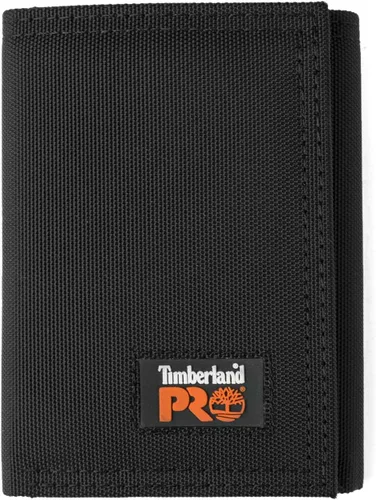 Timberland PRO Cartera triple RFID Cordura de nailon para hombre con ventana de identificación