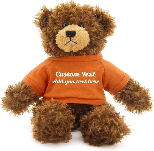 Miniatura 8 de Oso Brandon de chocolate personalizado – Juguete de peluche personalizado de 12 pulgadas – Regalo perfecto de oso personalizado para graduación, San