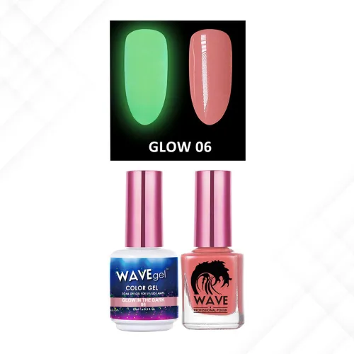 Miniatura 17 de Wavegel WAVEGEL - Juego de gel y esmalte de uñas a juego - Brilla en la oscuridad - # 01