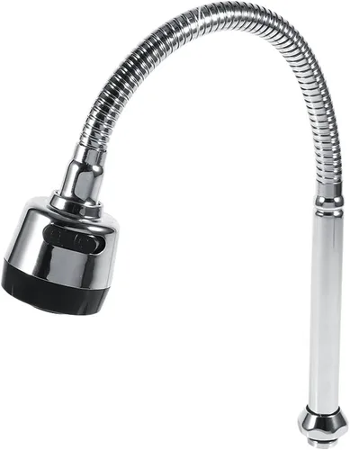 Fdit Pulverizador de grifo giratorio de 360 grados 304 de acero inoxidable con boquilla giratoria para fregadero de cocina, pieza de repuesto para