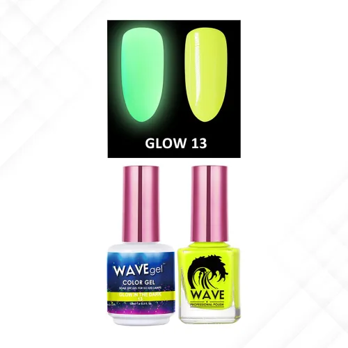 Miniatura 9 de Wavegel WAVEGEL - Juego de gel y esmalte de uñas a juego - Brilla en la oscuridad - # 01