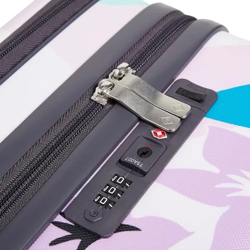 Miniatura 5 de Vera Bradley Maleta rígida para debajo del asiento para mujer, Isla Floral Púrpura