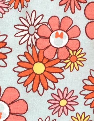 Miniatura 3 de Disney Conjunto de camiseta floral junior y pantalones cortos de rizo francés para recién nacidos a niños grandes (6-9 meses - 14-16)