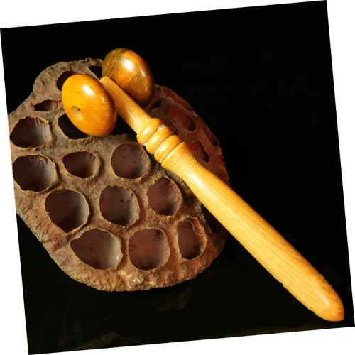 Miniatura 3 de KOMBIUDA 4 unids herramienta de masaje de nariz Yoga Relax Rod masajeador rodillo para nariz cuidado de la piel rodillo de hombro rodillo facial