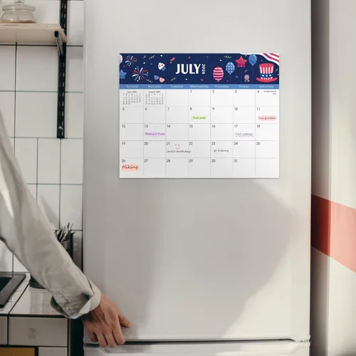 Miniatura 7 de SKYDUE Calendario magnético para refrigerador, calendario de refrigerador 2026-2027 - 11 x 8.5 pulgadas, 18 meses, desde noviembre de 2025 a julio