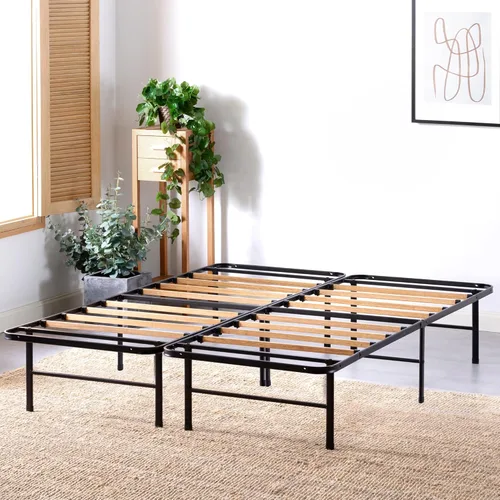Miniatura 15 de Base inteligente MyEuro de Sleep Master. Soporte de colchón de tablillas de madera, Acero, Negro