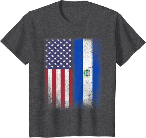 Miniatura 11 de Salvadoran American Flag El Salvador Salvadorean Salvadorian T-Shirt for Women Kids Men