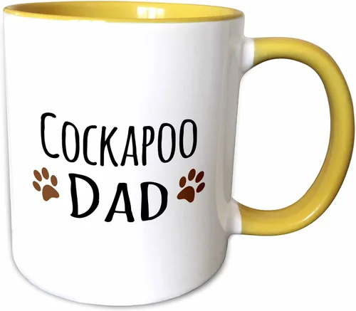 Miniatura 13 de 3dRose Cockapoo Dog Dad - Taza de 11 onzas, color negro