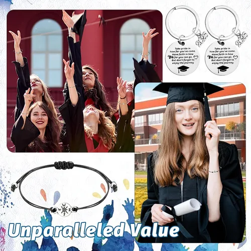Miniatura 6 de LUYI 32 piezas de pulseras de joyería preppy para mujer, cuentas de arcilla, coloridas, pulseras heishi estilo surfista, conjunto de pulseras