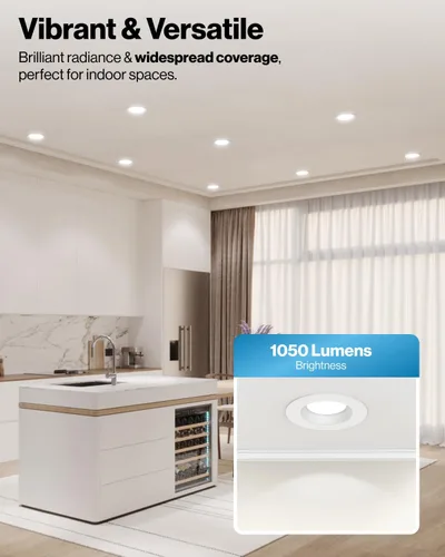 Miniatura 2 de Sunco 96 paquete de luces LED empotradas de 6 pulgadas, luces de techo de conversión para luces de techo, borde deflector, 1050 lm, 13 W 5000K luz
