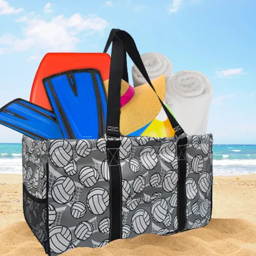 Miniatura 44 de NGIL Bolsa de comestibles reutilizable extra grande plegable de gran tamaño para comestibles, almacenamiento, picnic, playa, Bronco-negro occidental