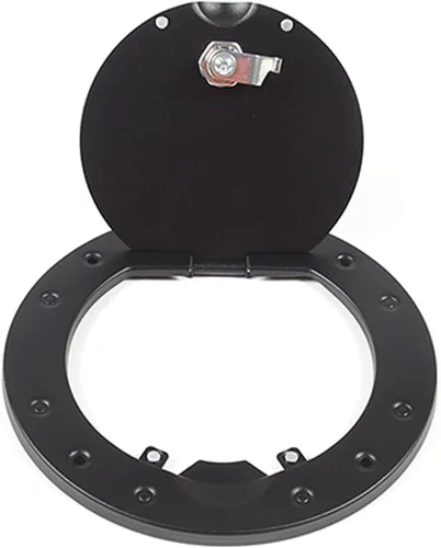Miniatura 8 de Tapa de tanque de gasolina con bloqueo de puerta para Hummer H3 2005-2009, tapa de gasolina para puerta de llenado de combustible, cubierta de Negro
