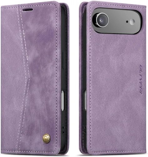 Miniatura 77 de QLTYPRI Para iPhone Air Case Wallet Con Tarjetero, Vintage PU Cuero Kickstand Cierre Magnético A Prueba De Golpes Folio Libro Funda Para IPhone 17