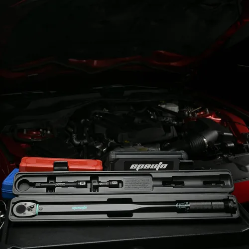 Miniatura 6 de EPAuto Llave dinamométrica de clic de 1/2 pulgada, 25-250 ft-lb/33.9-338.9 Nm, negro