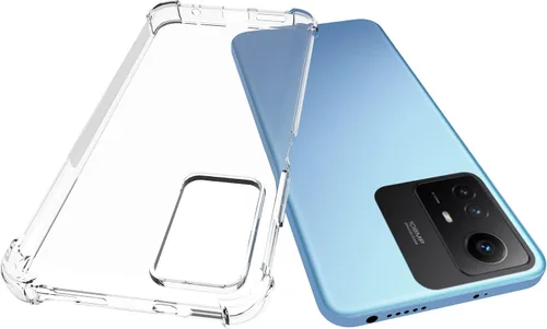 Miniatura 3 de USTIYA Funda para Redmi Note 12s Clear TPU Cuatro Esquinas Cubierta Protectora Transparente Suave