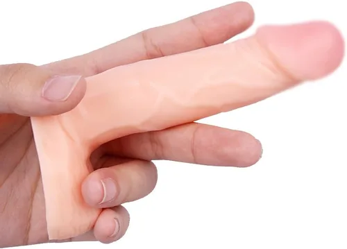 Consolador pequeño realista de 4 pulgadas, tapón anal para principiantes, consolador anal suave con eje curvo y bolas, juguete sexual anal para