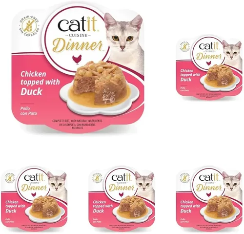 Miniatura 9 de Catit Cena de pollo con atún y col rizada: comida húmeda hidratante y saludable para gatos de todas las edades