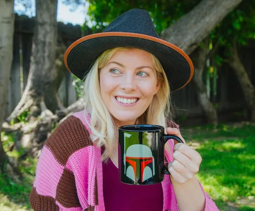 Miniatura 6 de Silver Buffalo Star Wars Boba Fett Helmet - Taza de café de cerámica, 20 onzas