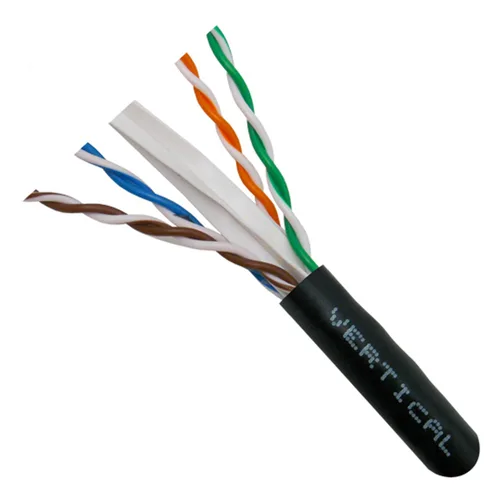 Miniatura 2 de Cable vertical CAT6A UV clasificado al aire libre Cable a granel 1,000ft - Negro