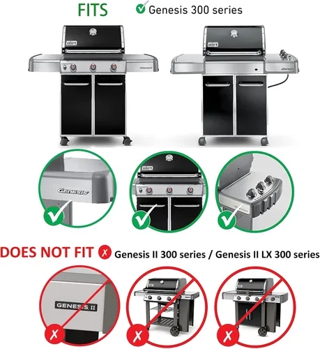 Miniatura 5 de Rejillas de cocina de 19.5 pulgadas para Weber Genesis 300 Series, Genesis E310 E320 E330 S310 S320 S330, piezas de repuesto de rejilla de parrilla