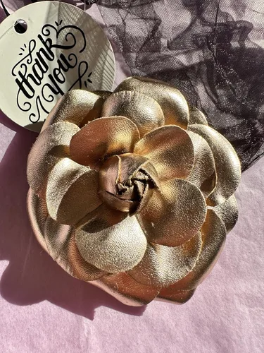 Miniatura 2 de Vintage Style Elegant Camellia Fabric Flower Brooch Pin Scarf Bridal Dress Wedding Accessories Jewelry Gift