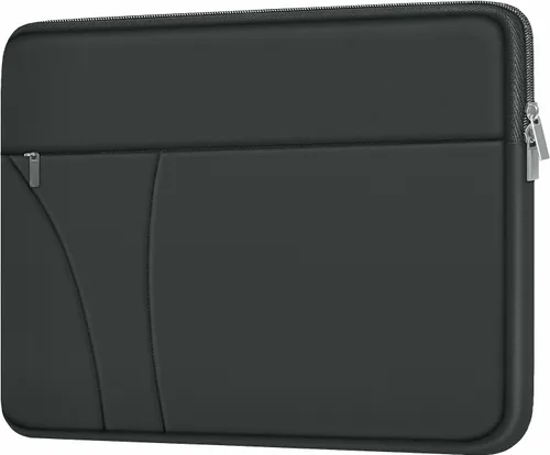 Miniatura 12 de Funda para laptop de 14 pulgadas, estuche delgado para portátil de viaje con bolsillo con cremallera, estuche de transporte protector y a prueba