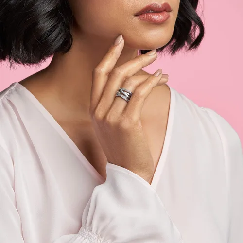 Miniatura 3 de PANDORA Jewelry Entwined Cubic Zirconia Ring