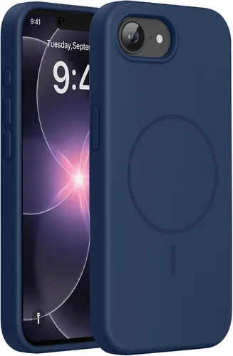Miniatura 271 de Miracase Funda diseñada para iPhone 13, con protector de pantalla de vidrio templado, forro de microfibra suave antiarañazos, funda de goma