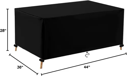 Miniatura 8 de Fundas para muebles de patio, fundas de mesa para exteriores, impermeables, rectangulares, 600D, fundas para muebles de exterior, a prueba