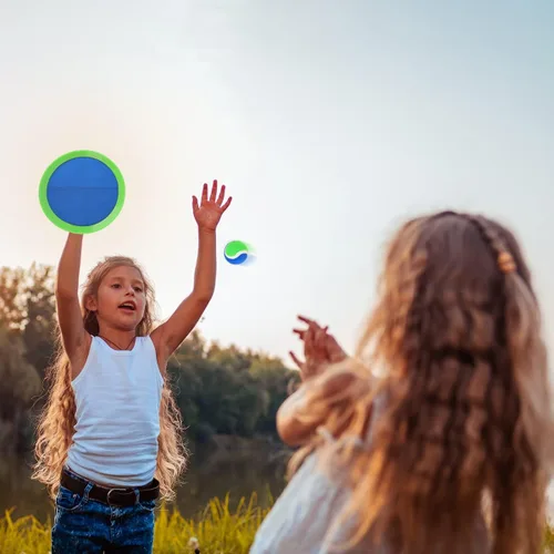 Miniatura 8 de Juego de pelota para lanzar y atrapar mejorado, juegos al aire libre para niños, rellenos de calcetines para juegos familiares, juguetes de playa
