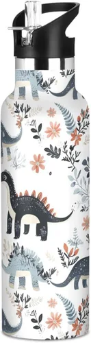 Miniatura 22 de Western Cowboy Boho Cactus Vast Wilderness, Reusable Water Bottle Insulated with Straw Double Wall Vacuum Insulated Leakproof and BPA Free for Gym 20