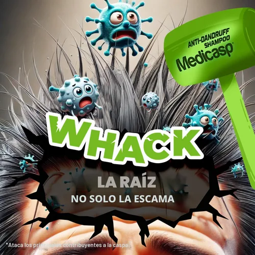 Miniatura 2 de MEDICASP Shampoo anticaspa con alquitrán de hulla, Trata la caspa, dermatitis seborreica y psoriasis, 6 onzas líquidas
