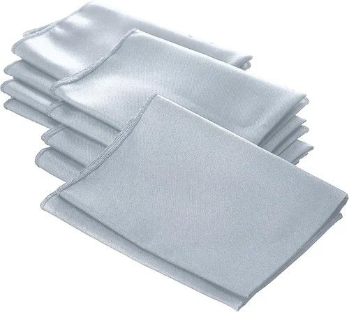 Miniatura 58 de LA Linen Paquete de 10 servilletas de popelina de poli, servilletas de tela suave, servilletas lavables y reutilizables, servilletas de mesa