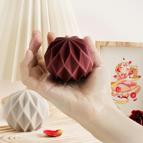 Miniatura 3 de Molde de bola de diamante para velas, moldes de silicona de fundición de resina para decoración del hogar y fabricación de velas, molde en espiral