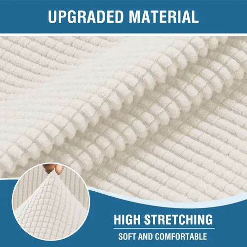 Miniatura 3 de H.VERSAILTEX Funda elástica para sillón reclinable, funda para silla reclinable de elevación eléctrica, ajustable estándar con bolsillo lateral