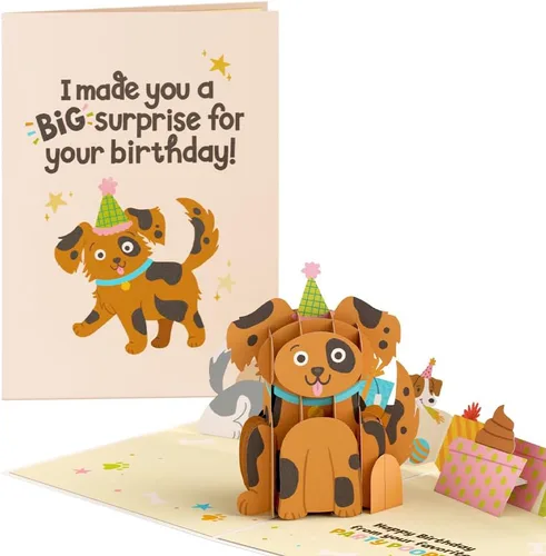 Miniatura 14 de Lovepop Tarjeta desplegable de cumpleaños para ella, él, hombres, mujeres, tarjetas de felicitación de animales 3D, cumpleaños, 5 x 7 pulgadas