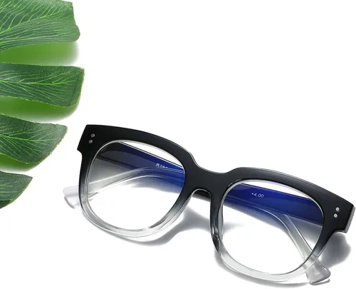 Miniatura 3 de Bevi Lentes de bloqueo de luz azul, elegantes anteojos de lectura para hombres y mujeres Gris (Gradient Grey)