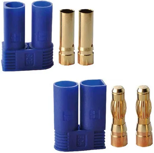 10 pares Amass EC5 Banana Plug Conectores hembra macho 0.197 in oro bala conector para RC ESC LIPO dispositivo de batería Motor eléctrico