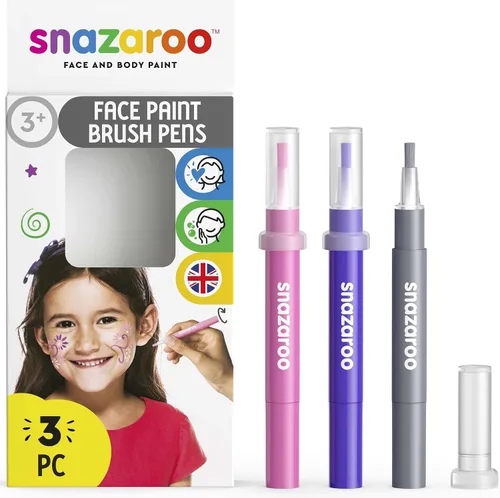 Snazaroo Juego de 5 pinceles de pintura facial, fantasía