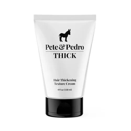Pete & Pedro THICK Hair Cream – Crema de peinado ligera, espesante y con textura, para cabello fino, fino y delgado, hombres y mujeres, añade