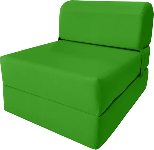 Miniatura 8 de D & D Futon Furniture Chair cama plegable de espuma, sofá de estudio, colchón de espuma doblado (6 x 36 x 70 pulgadas, azul real)