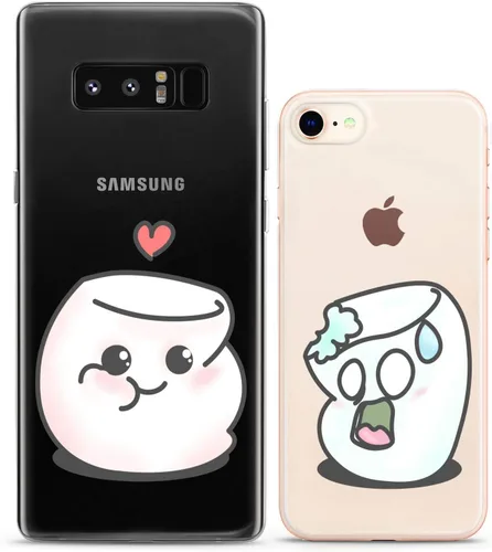 Miniatura 9 de Fundas a juego para parejas compatibles con iPhone 16 15 14 13 12 11 Pro Max Mini Xs X 6s 8 Plus 7+ Xr 10 SE 5 pares Kawaii Sweet Cute Slim Print