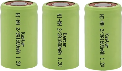 Miniatura 6 de Kastar Paquete de 2 baterías Ni-MH de repuesto de 2/3A 1.2V 1600mAh para dispositivos controlados por radio, herramientas y juguetes eléctricos