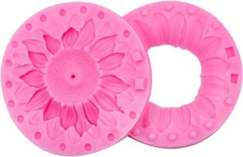 Miniatura 7 de Molde de silicona de girasol 3D para fondant, chocolate, caramelo, pastel, decoración, vela, jabón, hornear, pastelería, arcilla polimérica