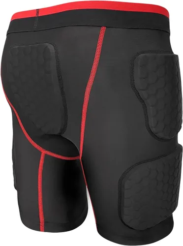 Miniatura 8 de Topeter Pantalones cortos acolchados de compresión para hombre, ropa interior protectora de baloncesto