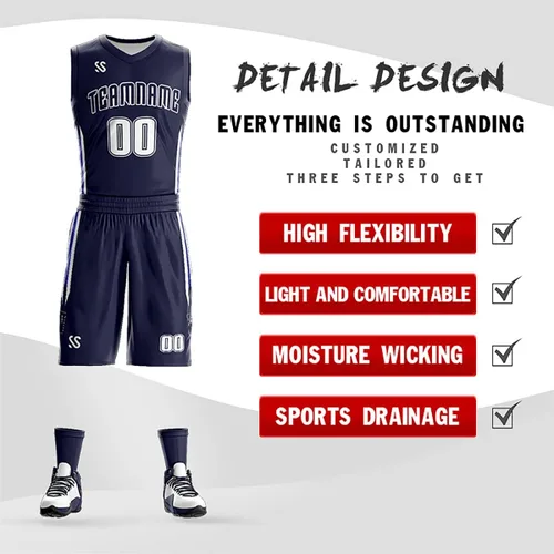 Miniatura 4 de Personaliza tu propio uniforme de baloncesto reversible, nombre y número personalizados para hombresmujeres y jóvenes, talla única
